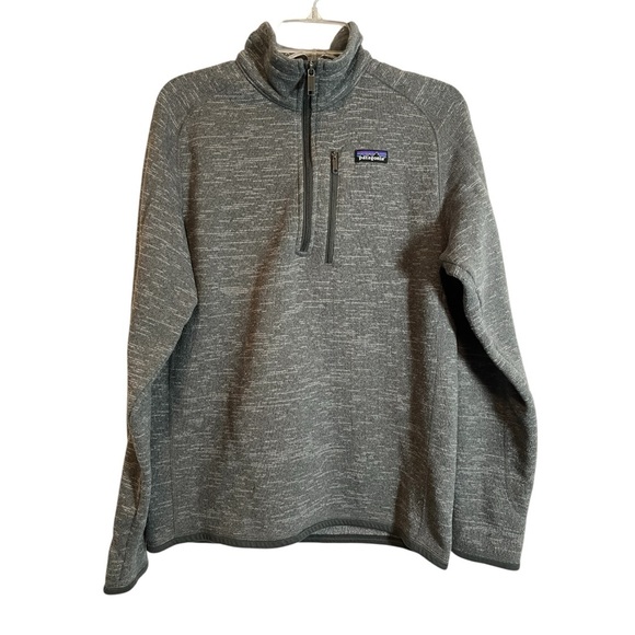 Patagonia Other - Patagonia Grey Mens Better Sweater 1/4 Zip Fleece Pullover Size Medium